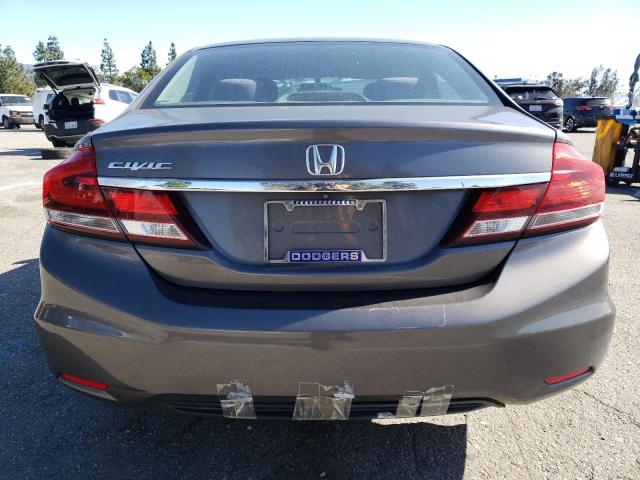 19XFB2F52EE214148 - 2014 HONDA CIVIC LX GRAY photo 6