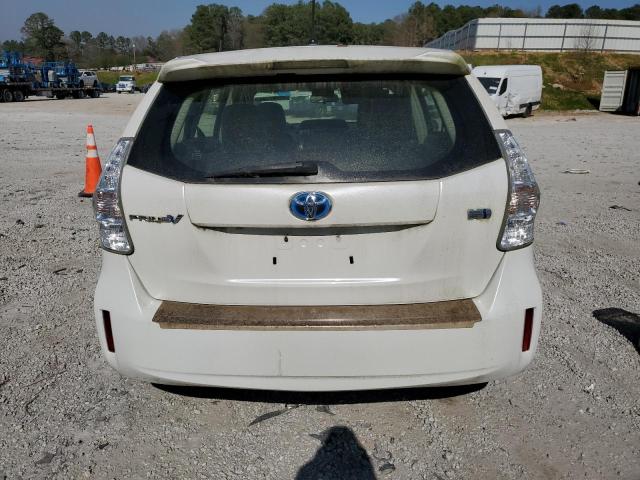 JTDZN3EU9D3189046 - 2013 TOYOTA PRIUS V WHITE photo 6