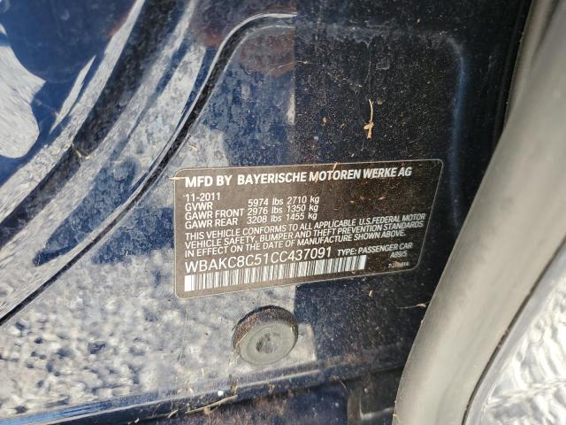 WBAKC8C51CC437091 - 2012 BMW ALPINA B7 LXI BLUE photo 12