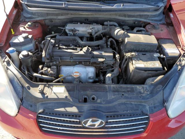 KMHCN4AC7BU621189 - 2011 HYUNDAI ACCENT GLS RED photo 11