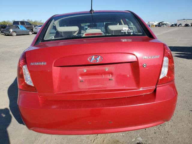 KMHCN4AC7BU621189 - 2011 HYUNDAI ACCENT GLS RED photo 6