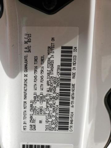 3TYRX5GN5PT077914 - 2023 TOYOTA TACOMA ACCESS CAB თეთრი ფოტო 12