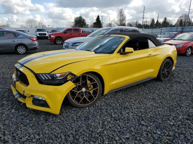 1FATP8UH1F5363917 - 2015 FORD MUSTANG YELLOW photo 1