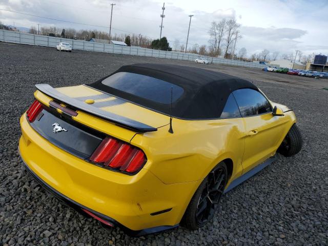 1FATP8UH1F5363917 - 2015 FORD MUSTANG YELLOW photo 3