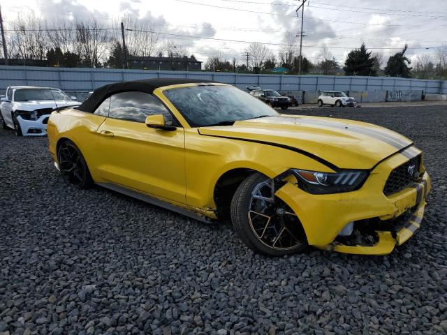 1FATP8UH1F5363917 - 2015 FORD MUSTANG YELLOW photo 4