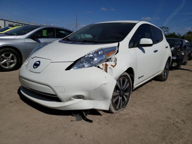 1N4BZ0CP6HC302934 - 2017 NISSAN LEAF S WHITE photo 1