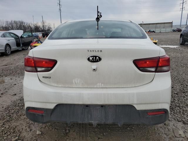 3KPA24AD3LE328824 - 2020 KIA RIO LX WHITE photo 6