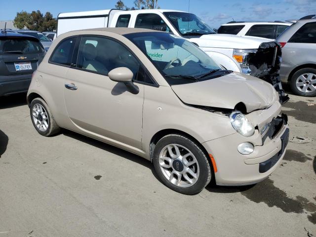 3C3CFFDR6CT164632 - 2012 FIAT 500 POP TAN photo 4