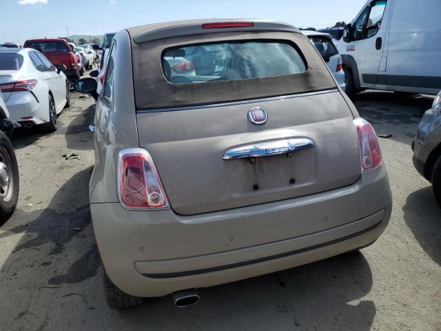 3C3CFFDR6CT164632 - 2012 FIAT 500 POP TAN photo 6