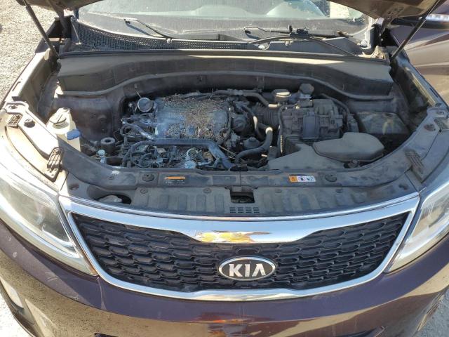 5XYKU4A74EG456925 - 2014 KIA SORENTO EX MAROON photo 12