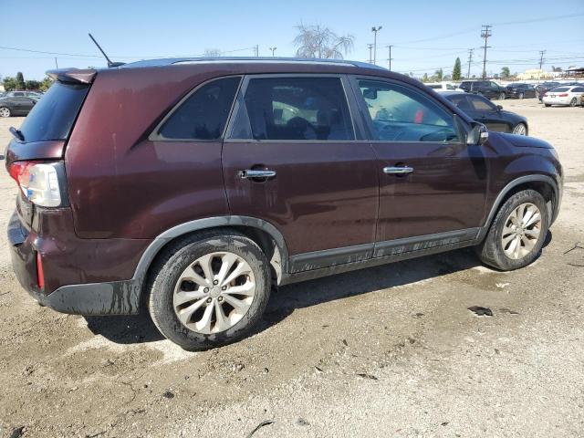 5XYKU4A74EG456925 - 2014 KIA SORENTO EX MAROON photo 3