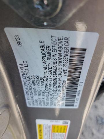 19XFL1H72RE005519 - 2024 HONDA CIVIC EXL ვერცხლისფერი ფოტო 12