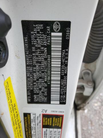 4T1BK3DB5CU454849 - 2012 TOYOTA AVALON BASE Ağ foto 13