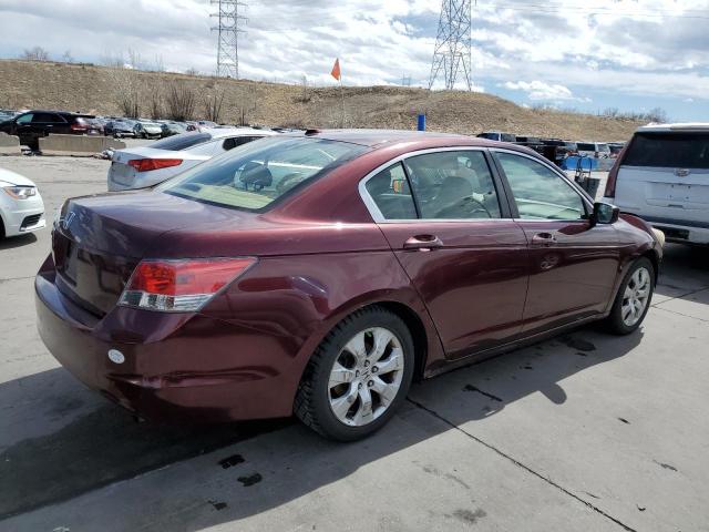 JHMCP26828C027257 - 2008 HONDA ACCORD EXL BURGUNDY photo 3