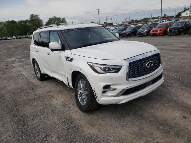 JN8AZ2NE0K9228318 - 2019 INFINITI QX80 LUXE WHITE photo 1