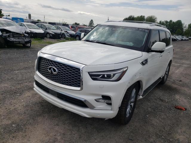 JN8AZ2NE0K9228318 - 2019 INFINITI QX80 LUXE WHITE photo 2