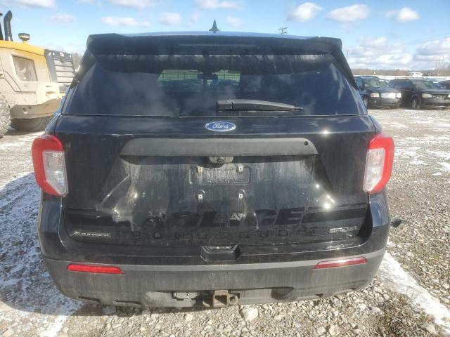 1FM5K8AB4MGB24988 - 2021 FORD EXPLORER POLICE INTERCEPTOR BLACK photo 6