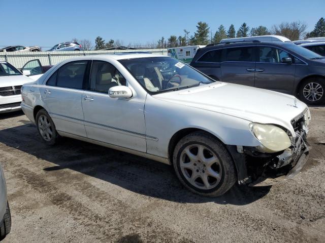 WDBNG84J53A349719 - 2003 MERCEDES-BENZ S 500 4MATIC WHITE photo 4