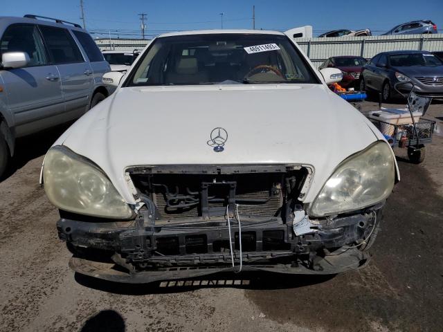 WDBNG84J53A349719 - 2003 MERCEDES-BENZ S 500 4MATIC WHITE photo 5