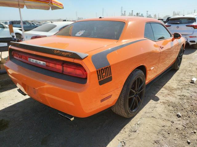 2C3CDYBT8CH131477 - 2012 DODGE CHALLENGER ORANGE photo 4