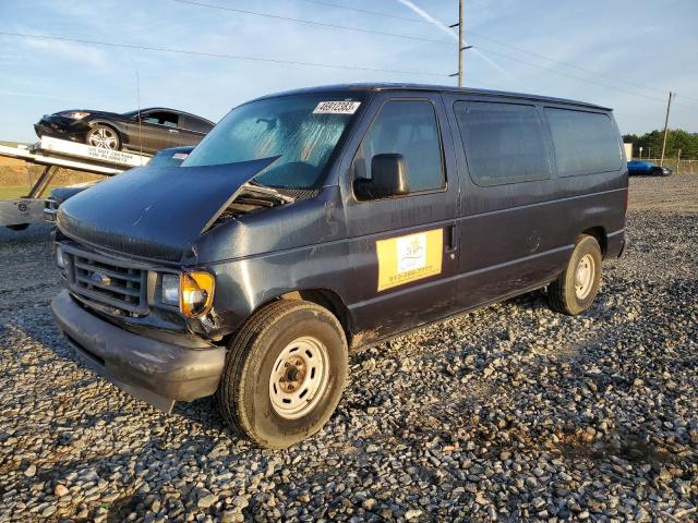 1FMRE11W34HB00274 - 2004 FORD ECONOLINE E150 WAGON BLUE photo 1