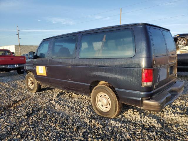 1FMRE11W34HB00274 - 2004 FORD ECONOLINE E150 WAGON BLUE photo 2