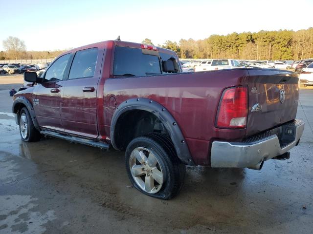 1C6RR7LT3KS558743 - 2019 RAM 1500 CLASS SLT ბურგუნდია ფოტო 2
