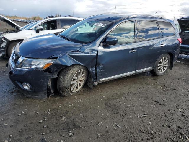 5N1AR2MM0FC691407 - 2015 NISSAN PATHFINDER S BLUE photo 1