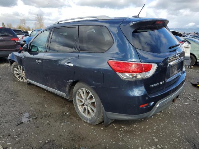 5N1AR2MM0FC691407 - 2015 NISSAN PATHFINDER S BLUE photo 2