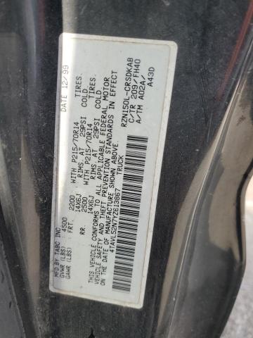 4TAVL52N7YZ613867 - 2000 TOYOTA TACOMA XTRACAB BLACK photo 13