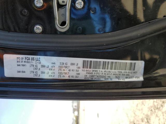 1C6RR7TTXKS556343 - 2019 RAM 1500 CLASS SLT შავი ფოტო 12