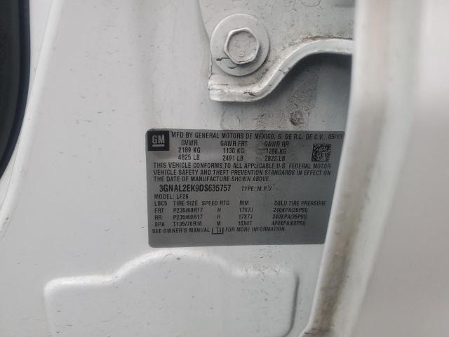 3GNAL2EK9DS635757 - 2013 CHEVROLET CAPTIVA LS 白色 照片 13