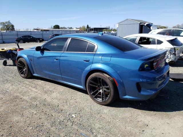 2C3CDXL92NH191481 - 2022 DODGE CHARGER SRT HELLCAT BLUE photo 2