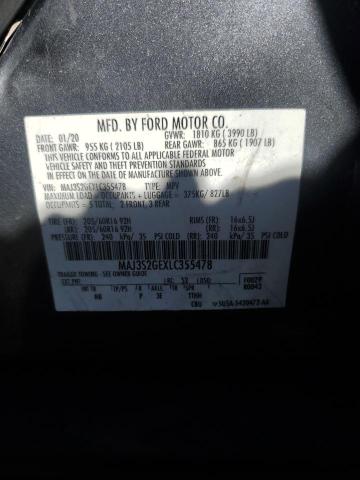 MAJ3S2GEXLC355478 - 2020 FORD ECOSPORT SE ნაცრისფერი ფოტო 13