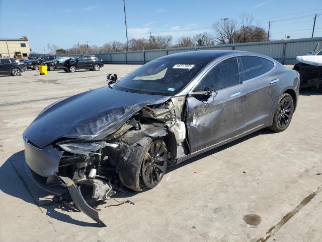 5YJSA1E28KF295746 - 2019 TESLA MODEL S GRAY photo 1