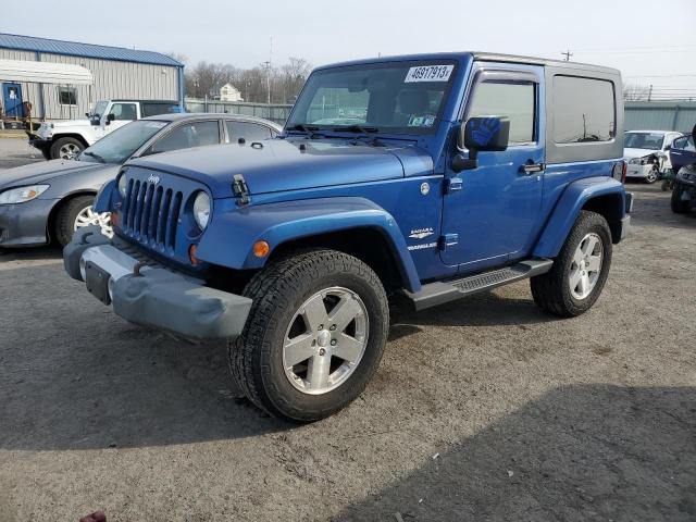 1J4FA54109L728348 - 2009 JEEP WRANGLER SAHARA BLUE photo 1