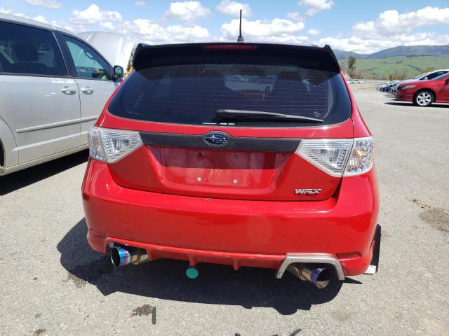 JF1GH75698H802935 - 2008 SUBARU IMPREZA WRX PREMIUM RED photo 6