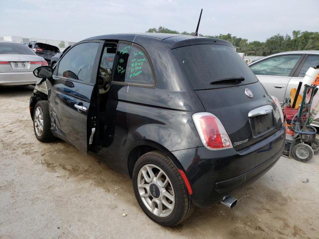 3C3CFFAR3DT698452 - 2013 FIAT 500 POP BLACK photo 2