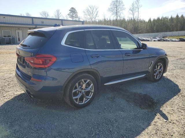 5UXTY3C07LLU70806 - 2020 BMW X3 SDRIVE30I BLUE photo 3