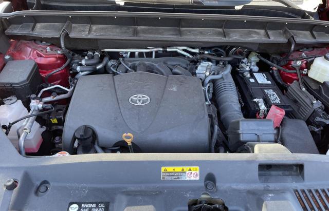 5TDGZRAH7MS077836 - 2021 TOYOTA HIGHLANDER XLE RED photo 7