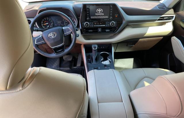 5TDGZRAH7MS077836 - 2021 TOYOTA HIGHLANDER XLE RED photo 9