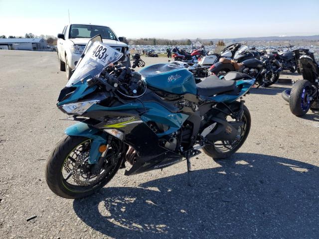 JKBZXJH14MA008971 - 2021 KAWASAKI ZX636 K TEAL photo 2