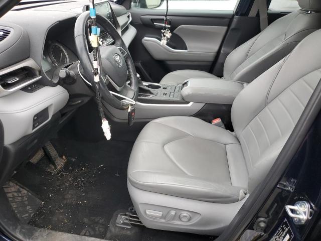 5TDGZRBH3NS201388 - 2022 TOYOTA HIGHLANDER XLE 蓝色 照片 7