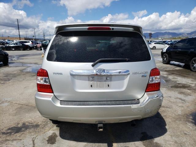 JTEDW21A860006040 - 2006 TOYOTA HIGHLANDER HYBRID SILVER photo 6