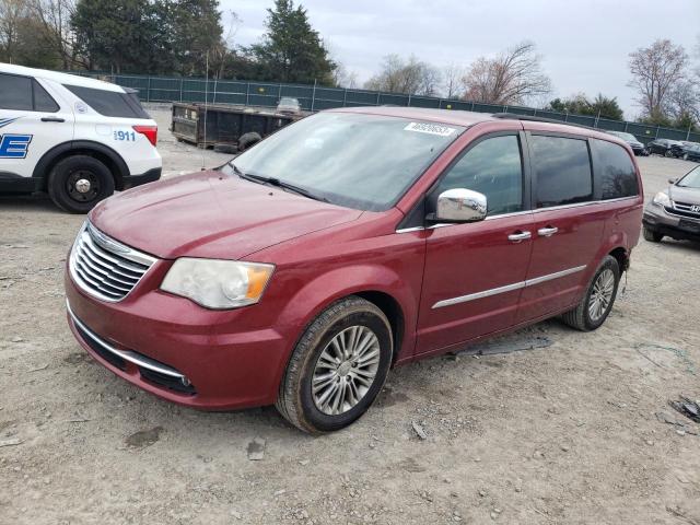 2C4RC1CG0DR597966 - 2013 CHRYSLER TOWN & COU TOURING L RED photo 1