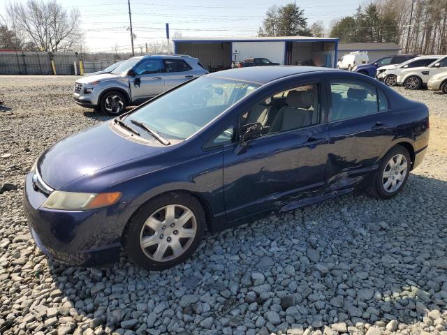 2HGFA16598H532145 - 2008 HONDA CIVIC LX BLUE photo 1