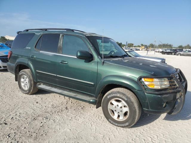 5TDBT48A02S130395 - 2002 TOYOTA SEQUOIA LIMITED GREEN photo 4