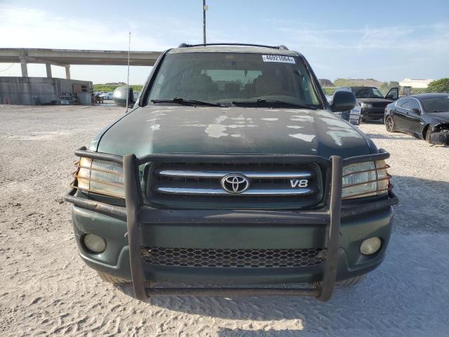 5TDBT48A02S130395 - 2002 TOYOTA SEQUOIA LIMITED GREEN photo 5