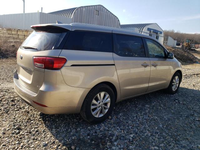 KNDMB5C18G6145548 - 2016 KIA SEDONA LX GOLD photo 3