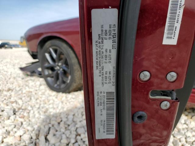 2C3CDZAG6KH521423 - 2019 DODGE CHALLENGER SXT RED photo 13